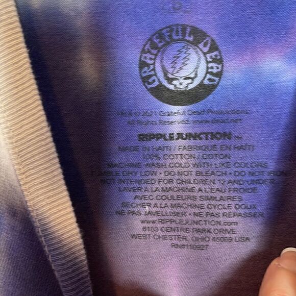 Grateful Dead Ripple Junction Tie Dye Colorful Bear Graphic T-shirt. Size Small. - Picture 3 of 6